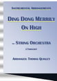 Ding Dong Merrily On High Orchestra sheet music cover